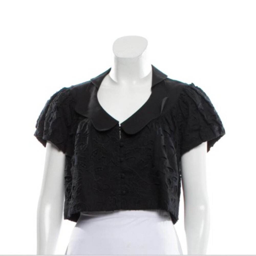 Robert Rodrigues cropped eyelet jacket